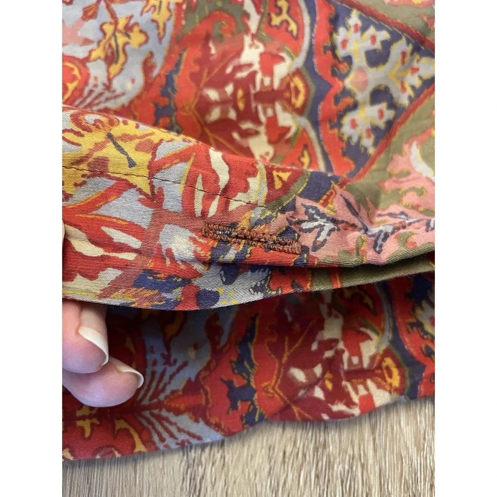 Vintage Ralph Lauren Galahad Red KING Duvet Comforter Cover Bed‎ Sateen Paisley